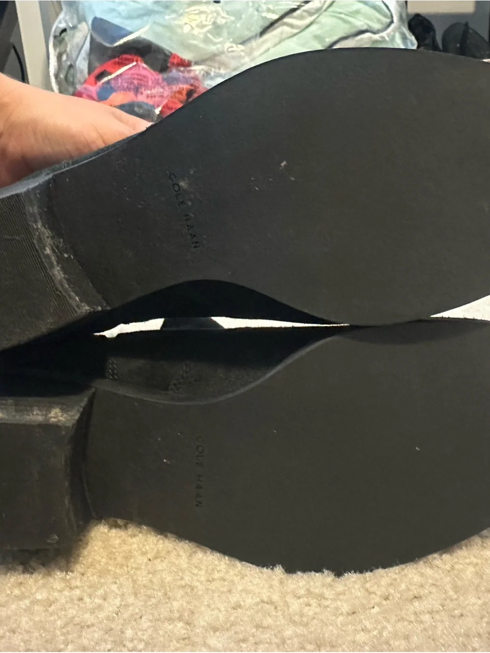 Cole Haan black suede